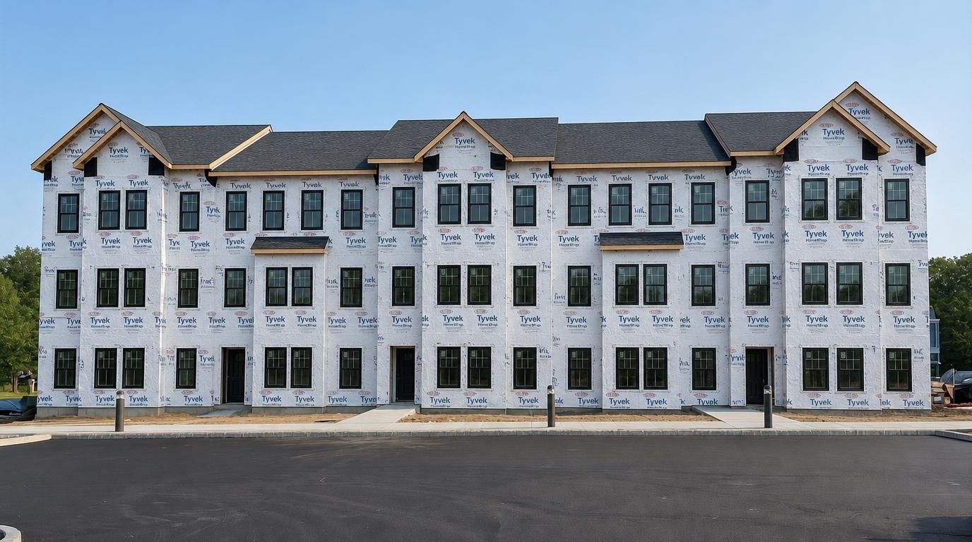 Tyvek HomeWrap installed with Andersen windows and doors at 70 Washington Rd