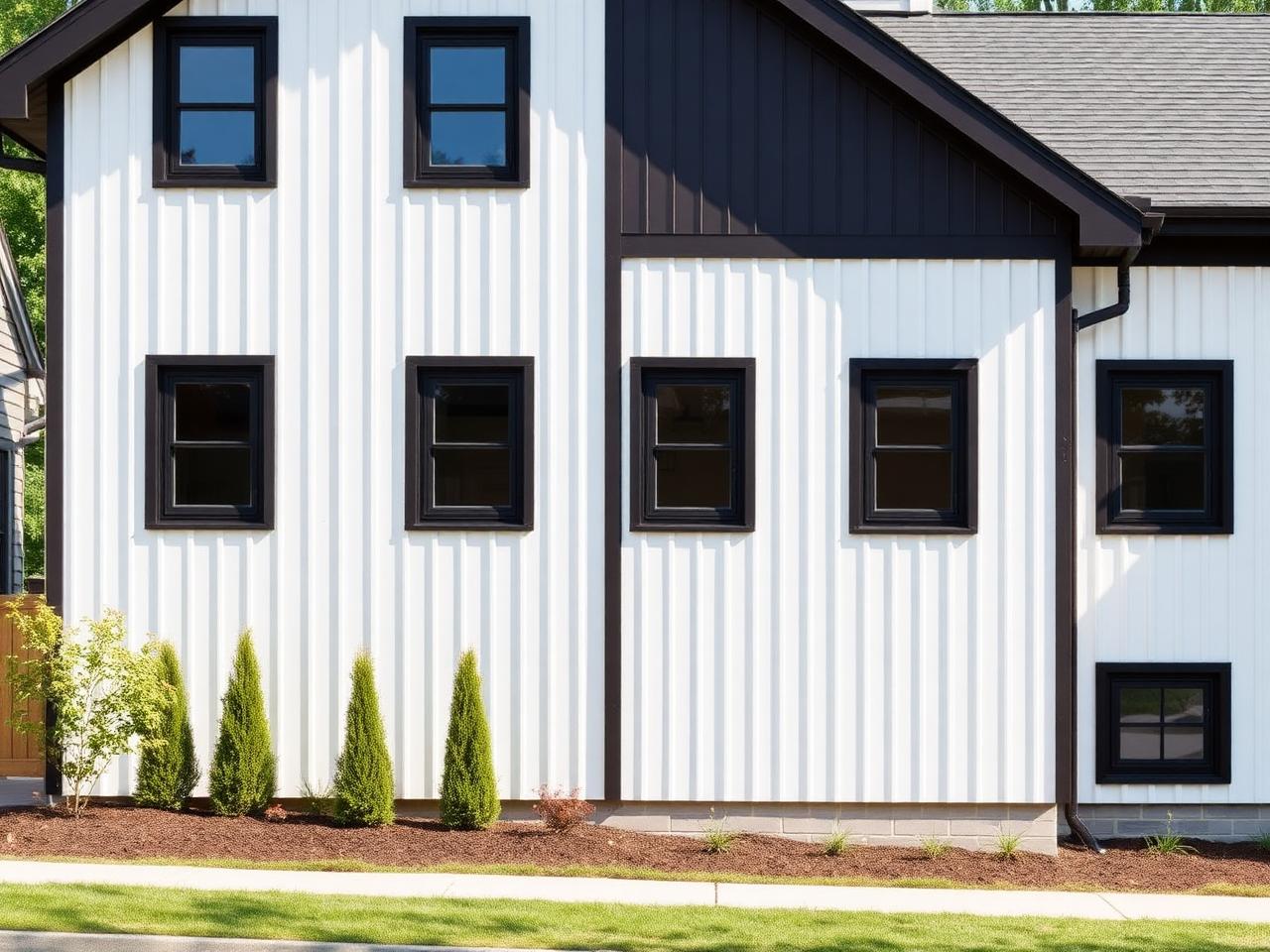 Modern farmhouse elevation