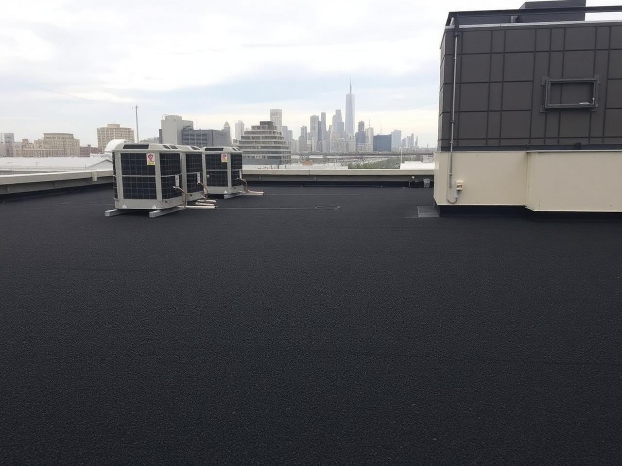 Commercial rooftop cap sheet