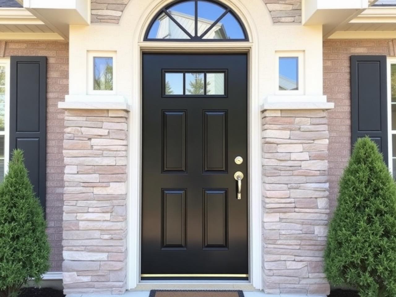 Fiberglass entry door install